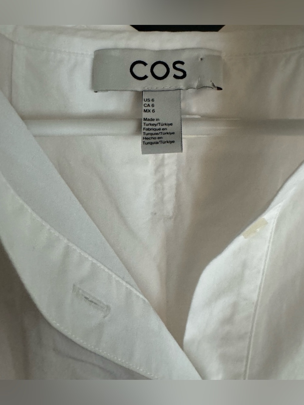 COS White Poplin Shirt Dress - Picture 2 of 6
